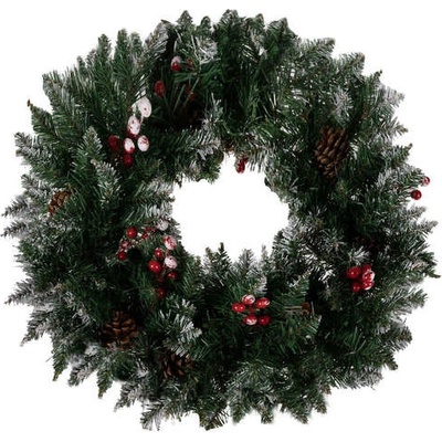 Ruhhy 22302 Zasnežený vianočný veniec 45 cm