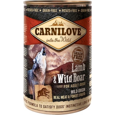 CARNILOVE Carnilove Adult Wild Meat 6 x 400 g за кучета - агнешко, игра (6 g)