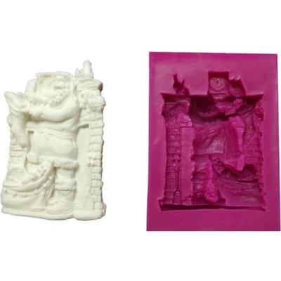 Cesil Silikonová forma Santa Claus 9x5,3cm