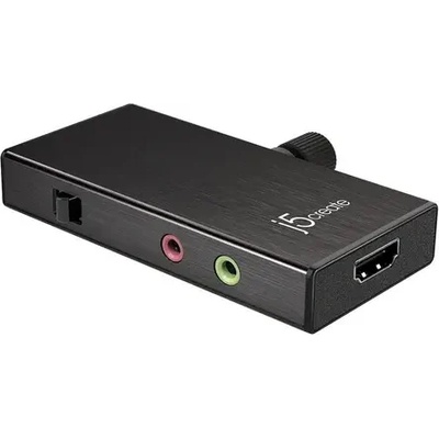 j5create Кепчер адаптер j5 create JVA02, HDMI към USB-C, PD, Черен (JVA02)