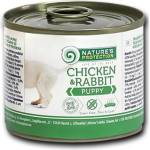 AKVATERA Nature's Protection DOG Puppy Chicken & Rabbit, консерва с пилешко и заешко месо за подрастващи кучета, Литва - 200 гр