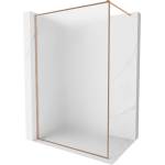 Mexen Kioto-XF душ стена Walk-in с рамка 140 x 202 см, матирано 10 мм, четка мед - 800-140-104-65-30-X (800-140-104-65-30-X)