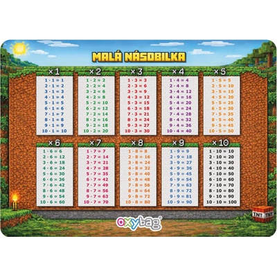 Vzdělávací karta A4 Malá násobilka playworld