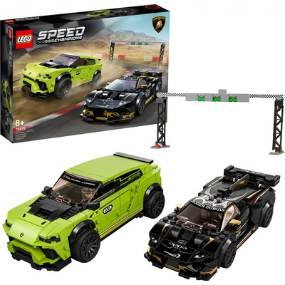 LEGO® Speed Champions 76899 Lamborghini Urus ST-X & Lamborghini Huracán Super Trofeo EVO