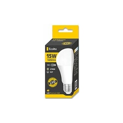 Ecolite LED žárovka E27, 15 W, 1650 lm denní bílá