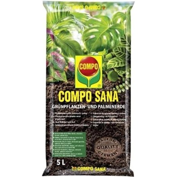 COMPO SANA Substrát pre zelené rastliny a palmy 5 l