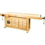 Holzmann Дървена работна маса Holzmann WB210C / с 7 бр. чекмеджета и 2 бр. стяги (9120039900421)