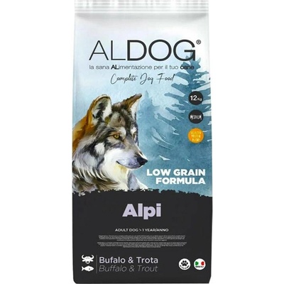 Aldog Adult Low Grain Medium Alpi Buffalo & Trota 12 kg