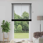 vidaXL Венецианска щора Черен 213 x 110 см 25 mm ПВЦ (42003752)