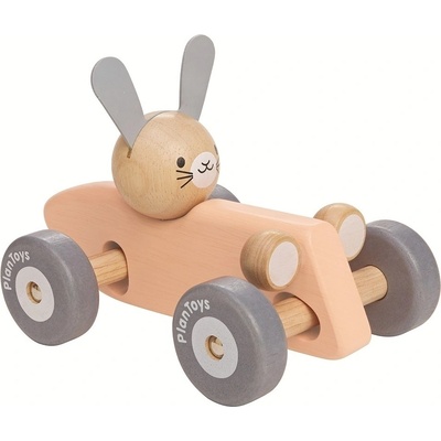 Plan Toys závodní auto s králíčkem