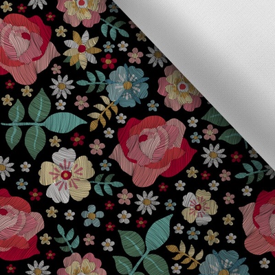 Látka s potlačou nepremokavý polyester TD/NS španielska výšivka