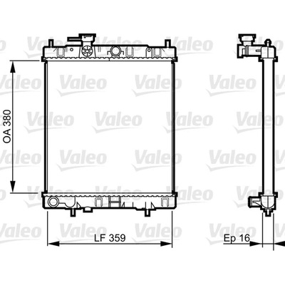Chladič, chlazení motoru VALEO 731287