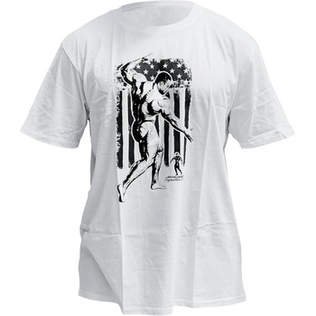 Kevin Levrone T-Shirt | USA Flag - White XXL