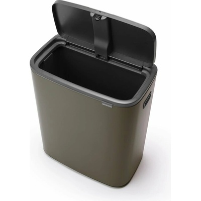 Brabantia Sivý dotykový oceľový odpadkový kôš 60 l Bo Touch Bin