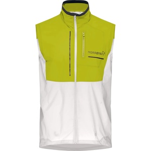 Norrøna Мъжки елек за бягане Norrøna Senja Aero90 Vest Running vest - Golden Lime / Snow White (029-0096-0411)