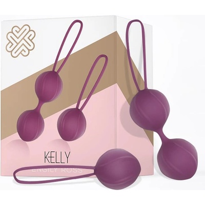 Engily Ross Kelly Kegel Balls Silicone Set Purple