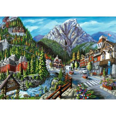 Ravensburger - Puzzle Vitajte v Banffe - 1 000 piese