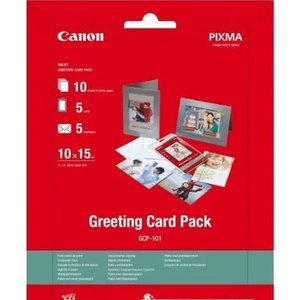 Canon Хартия Canon Greeting Card Pack GCP-101 with photo paper 10x15 cm (BS0775B077AA)