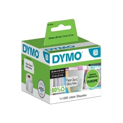 DYMO Етикет, LW принтер, сменяем, 32x57 mm, 1000 етикета, DYMO S0722540 (S0722540)
