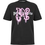 Palm angels Тениска PALM ANGELS Men's Miami Spray T-Shirt - Black Fuchsia
