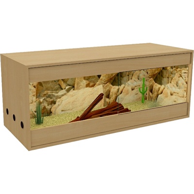 Drewstyl drevené terárium dub 100 x 50 x 50 cm