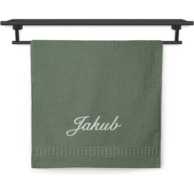 Povlečení Plus Osuška se jménem 70 x 140 cm ratanika khaki