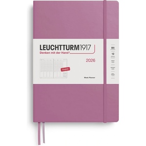 Leuchtturm1917 372754 Weekly Planner Composition (B5) 2026, Dusty Rose, English (372754)