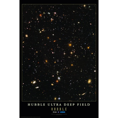 Plagát, Obraz - Hubble Ultra Deep Field, ESA, NASA, Hubble Telescope, 61 × 91.5 cm