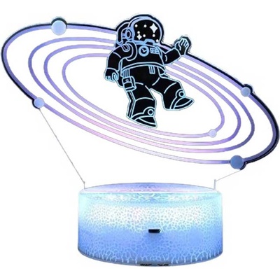Robetoy Детска нощна лампа Robetoy 3D LED Космонавт (RO59606)