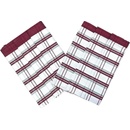 Svitap J.H.J. Tradičné káro 50x70 cm 3 ks bordová