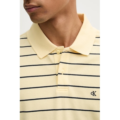 Calvin Klein Jeans тениска с яка мъжка памучна (LV04RF216G)