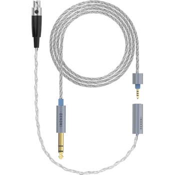 Dekoni Audio Ensemble 6.3mm Unbalanced 64" Braided Single Mini XLR Кабел за слушалки (CBZ-UB-WTW-64-BEYER)