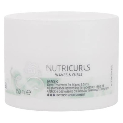 Wella NutriCurls Deep Treatment интензивно подхранваща маска за вълнообразна и къдрава коса 150 ml за жени