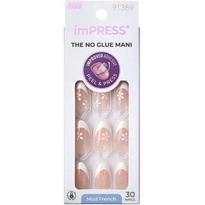 KISS Nalepovacie nechty ImPRESS Nails Fearless 30 ks