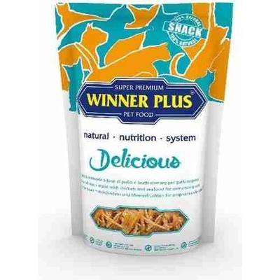 Winner Plus CatSnack Kuracie mäso s morskými plodmi Delicates 100 g