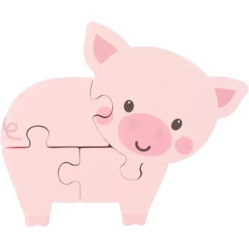 Orange Tree Toys Дървен пъзел - Прасе (fsc®) (ott06740)