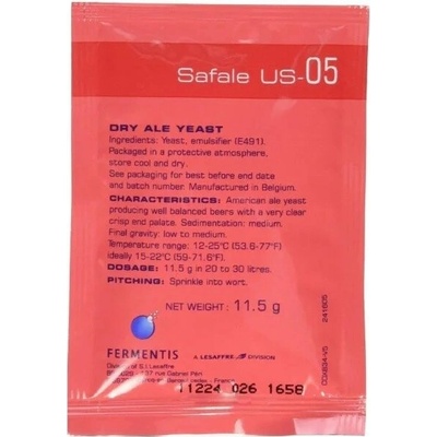 Pivné kvasinky Fermentis Safale US-05 11,5 g vrchné kvasenie