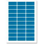 CDRmarket Самозалепващи етикети 63, 5 x 29, 6 мм, 27 етикета, A4, 20 листа, сини (R0ECO.0437BLUE)