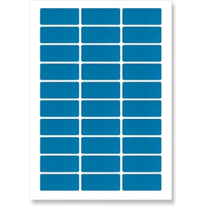 CDRmarket Самозалепващи етикети 63, 5 x 29, 6 мм, 27 етикета, A4, 20 листа, сини (R0ECO.0437BLUE)