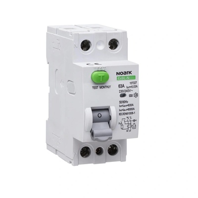 NOARK Electric Ex9L-N ДТЗ 2P 63A клас A 30mA 6kA - 108351 (108351)