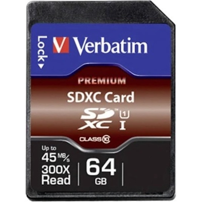 VERBATIM SDXC UHS-I 64GB 44024