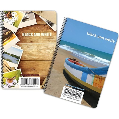 Black&White Бележник А6 Black and White