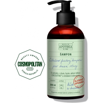 Havlíkova apotéka Cibulovo fazolový vlasový šampon na tmavé vlasy 200 ml