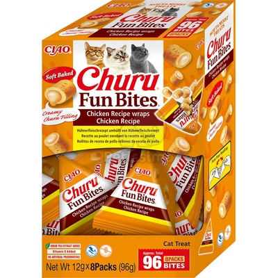 INABA Ciao Churu Fun Bites - Пилешки пълнени wrap хапки 96 г