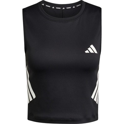 adidas Дамски топ adidas Women's ADI365 Running Climacool Iconic Crop Tank Top - Black - размер XS (916-7573-0112)