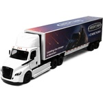 Kinsmart Детска играчка Kinsmart - Метален камион Freightliner eCascadia с контейнер, 1: 62, бял (53066)