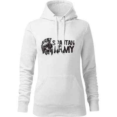 DRAGOWA дамски суитшърт с качулка Аристон, бял, 320г/м2 (8489)