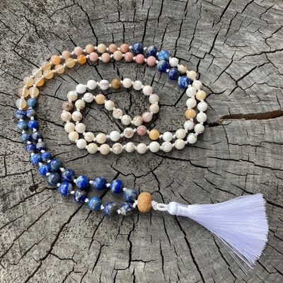 Japa Mala MagnezitLapis Lazuli