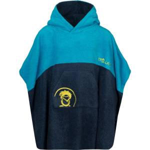 Trollkids Детско пончо за сърф Trollkids Kid's Kvalvika Surf Poncho - Vivid Blue / Mystic Blue - размер 98 (EU) (750-2499-0411)