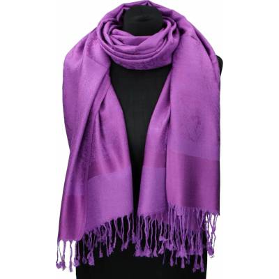Cashmere dámská zimní šála Klean výrazná fialová